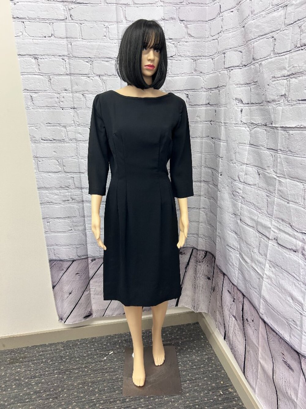 Classic Vintage 1960's Little Black Dress by Alfred Werber